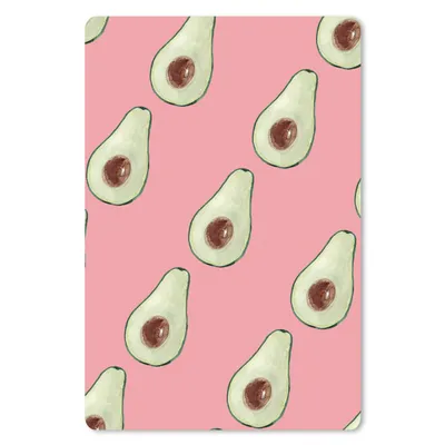 Produktbild von MuchoWow® Mauspad Mousepad Avocado - Rosa - Farbe 40x60 cm - Mousepads - Maus Mat - Pad - Mausunterlage - Schreibtisch Accesoire