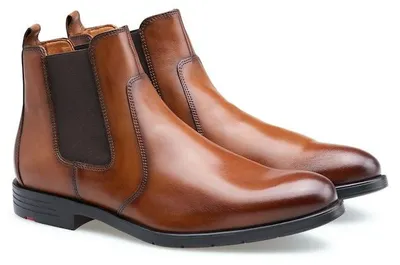 Produktbild von Lloyd Herren Chelsea Boot Stiefeletten mit elastischen Seitenpanelen, glatt, Braun