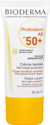 Produktbild von Bioderma Photoderm AR SPF 50+, Sonnenschutzcreme, Gesicht, Tube, Schutz, Beruhigend, Empflindliche Haut, 30 ml