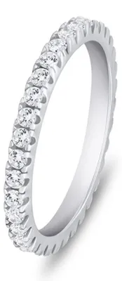 Produktbild von Charmanter Silberring mit Zirkonen RI085W - Kreislauf: 52 mm