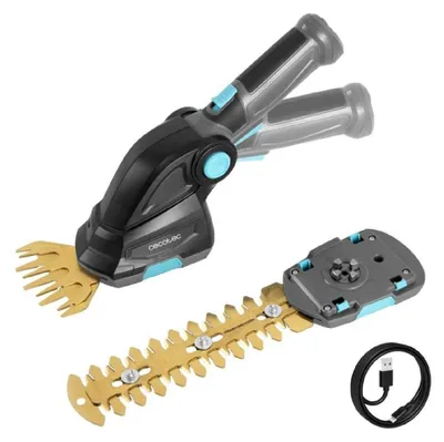 Produktbild von Cecotec Akku-Heckenschere 2-in-1 TitaniumSword 2000 Hand. Integrierte Batterie 7,2V, Bürstenloser Motor