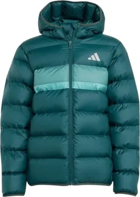 Produktbild von Adidas Klassische Jungen Winterjacke JL7437 mit integrierter Kapuze, Blau