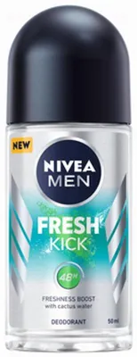 Produktbild von Nivea, Cool Kick, antyperspirant roll-on męski, 50 ml