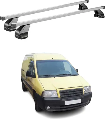 Produktbild von Menabo Dachträger Grundtäger für Citroen Jumpy 1995-2006 75kg Stahl Silber 2 tlg