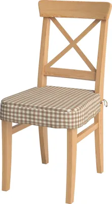 Produktbild von Dekoria Sitzkissen geeignet für das Ikea Modell Ingolf, hellbraun-ecru, Modell Inglof