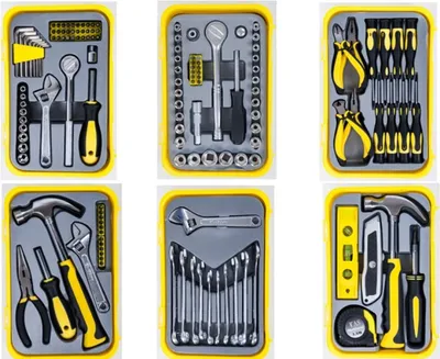 Produktbild von Werkzeugsets in verschiedenen Ausführungen, Ausführung:Steckschlüsselsatz mit Bit-Set