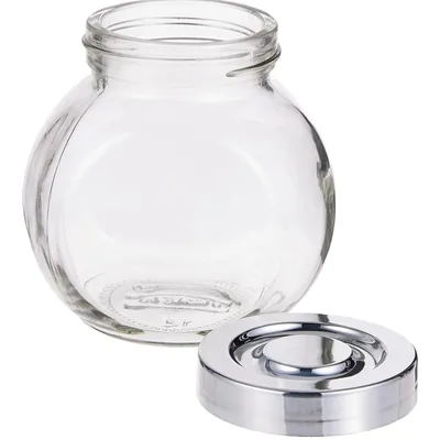 Produktbild von 4er-set Glas Vorratsglas, Aufbewahrungsglas mit Deckel, Lebensmittelbehälter, luftdicht Frischhaltedose, Teedose, Bonbonglas, Nussdose