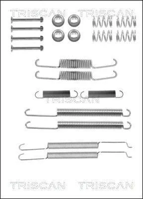 Produktbild von TRISCAN Zubehörsatz Bremsbacken Zubehörsatz Bremsbacken 8105 292574 Hinten für VW Jetta IV (162, 163, AV3, AV2)