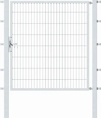 Produktbild von Alberts Einzeltor Flexo mit Zubehör, zum Einbetonieren, feuerverzinkt, Breite 150 cm, Höhe 160 cm