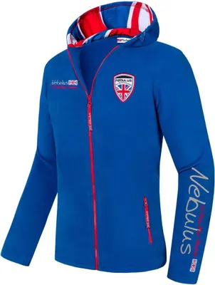 Zdjęcie produktu dla Kurtka polarowa Nebulus męska KINGHOOD, ciepła kurtka polarowa, z długim zamkiem błyskawicznym, Q1713 - męska, kobaltowy niebieski, S