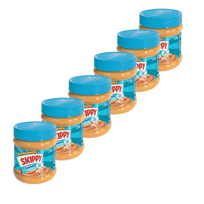 Produktbild von SKIPPY 6x Erdnussbutter "Creamy" Peanut Butter Extra Smooth Ohne Palmöl 6x 340g