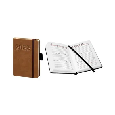 Produktbild von Buchkalender V Book A6 braun