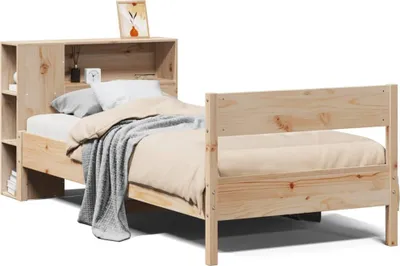 Immagine prodotto di vidaXL Letto a libreria senza materasso 75x190 cm in legno di pino massiccio