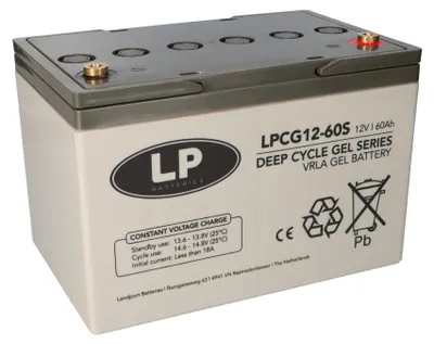 Produktbild von Landport LPCG12-60S VRLA GEL Akku 12V 60Ah wartungsfrei