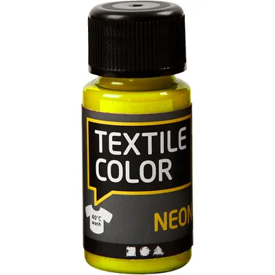 Produktbild von Textilfarbe, Neongelb, 50 ml/ 1 Fl. [HOB-342120]