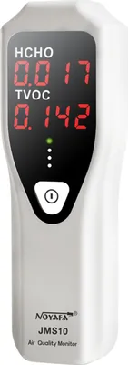 Image de NOYAFA Détecteur portable de formaldéhyde, moniteur de qualité de l'air intérieur (HCHO et TVOC) avec alarme sonore et affichage LED pour les systèmes CVC domestiques