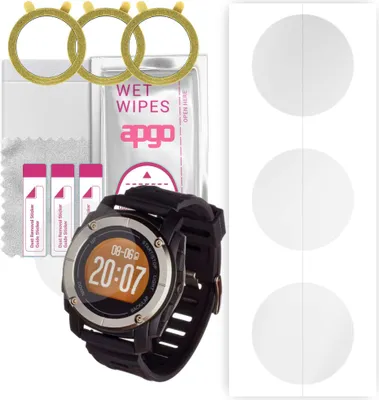 Produktbild von apgo 3 Stück Schutzfolie, klar, kompatibel mit Garett Sport 23 GPS Smartwatch, Hydrogel Displayschutzfolie mit Positionierhilfe, Displayfolie, robust und kratzfest