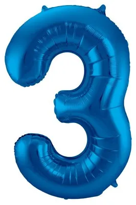 Produktbild von Folat 63143, Spielzeugballon, Folie, Blau, Geburtstag, Anzahl, 860 mm