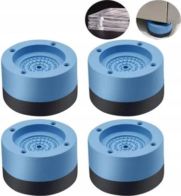 Produktbild von Anti-Vibrations-Matten-Set, 4-teilig, Schalldämpfer, Waschmaschine, Trockner