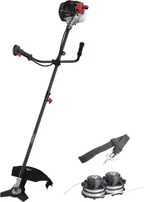 Produktbild von Scheppach Benzin-Motorsense BCH3300-100PB | 1,22 PS| 2in1 | Freischneider | Rasentrimmer | Schnittbreite: 430/255mm |  Anti-Vibration | Länge 150cm