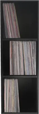 Produktbild von Lp Schallplatten Schrank - 3 Fächer - schwarz