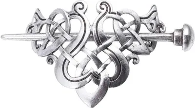 Produktbild von Lurrose Keltischer Knoten Haarspangen Vintage Zöpfe Haarschmuck Haarspange Clip mit Stock