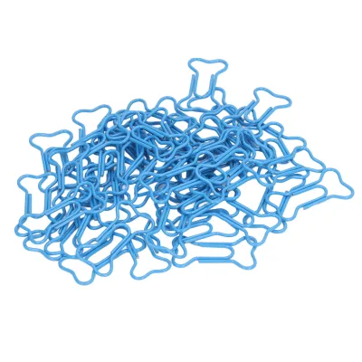 Produktbild von Papierklammern in Knochenform,Papierklammern mit Knochen,Büro-Papierklammern,Papierklammern mit Knochen,Kleine Papierklammern,Papierklammern