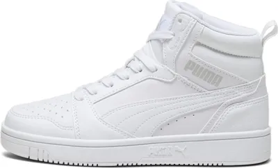 Produktbild von Puma Rebound V6 Mid Jr White-Cool Light Gray Größe EU 38,5