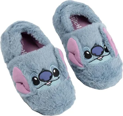 Image de Lilo & Stitch - Chaussons à visage de personnage pour filles NS9421 (38 EU) (Bleu)