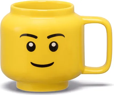 Image de LEGO Tasse à café BOY 255 ml jaune dans sa boîte en céramique