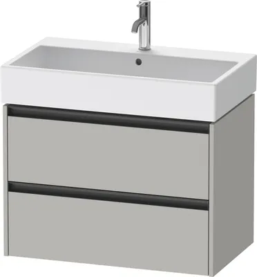 Produktbild von Duravit Ketho.2 Wastafelonderkast 78,4x46x54,9 cm Mat Betongrijs