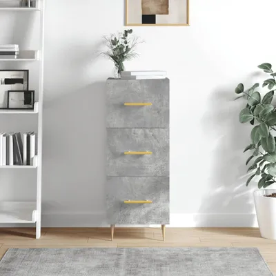 Obrázok produktu pre vidaXL Príborník betón sivý 34,5x34x90 cm odvodený výrobok z dreva