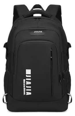 Immagine prodotto di Zaino per ragazzi adolescenti, con scomparto per laptop da 15,6" e tracolla da trolley, colore nero