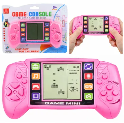 Immagine prodotto di Console di gioco elettronica portatile LCD Tetris rosa