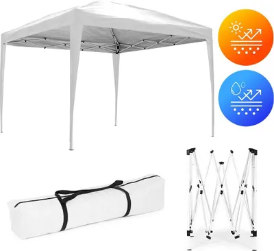 Produktbild von Gartenpavillon Zelt 3x3 m Pop-Up-Überdachung für Garten oder Terrasse MultiGarden
