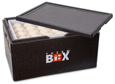 Produktbild von THERM BOX B80 Gärbox für Teig Styroporbox 80 Liter Innen 62,5x42,5x30cm Wandstärke 3cm