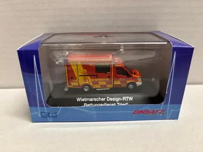Zdjęcie produktu dla Rietze 76106 – 1:87 WAS Design-RTW '18 Pogotowie ratunkowe Straży Pożarnej w Trewirze – nowy
