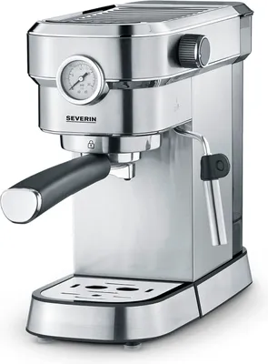 Produktbild von Espressomaschine Espresa Plus inklusive Set SEVERIN KA 5994 ca. 1350 W KA 5995 aus Edelstahl, gebürstetschwarzsilber Espressomaschine Siebträgermaschine Kaffeemaschine Mit Milchschäumer Barista Kaffeemaschine Siebträger Kaffeemaschine