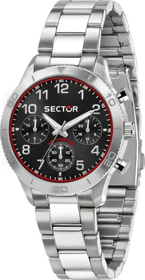 Produktbild von Sector Herren Multifunktion Uhr Fashion Edelstahl Armbanduhr silber USE53578017