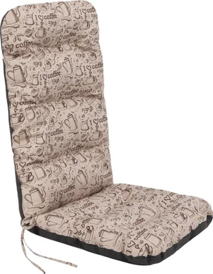 Produktbild von Gartenstuhl-Auflage 123×48 cm – mit Kopfteil, wetterfest, 7 cm dick, mit Befestigung, für Liegestuhl & Balkonstuhl | Pillowprim