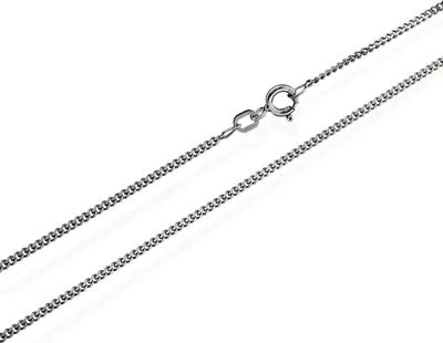 Produktbild von 50cm Echt 925 Sterling Silber Rhodiniert Panzerkette Massiv Breite 1,70mm, 3,8g