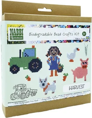 Produktbild von Nabbi® BioBeads Ø 5mm, Harvest Set, 1.500 Stk., 1 Legeplatte
