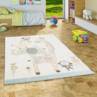 Produktbild von Kinder Teppich Maui Kids Safari Tiere Bunt, Größe:160x230 cm