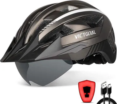 Zdjęcie produktu dla Kask rowerowy z amortyzacją – dla dorosłych, do jazdy na rowerach górskich i szosowych