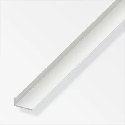 Produktbild von alfer Winkel 2 m, 20 x 10 mm PVC (Kunststoff) glatt weiss