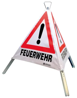 Produktbild von Dönges Faltsignal, 700 mm, retroreflektierend, Feuerwehr, Unfall, Ölunfall