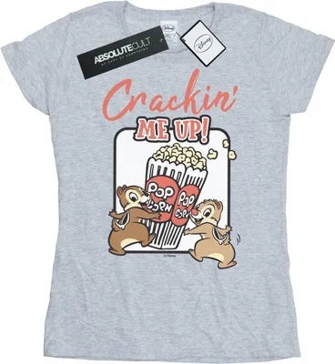 Produktbild von Disney - "Chip N Dale Crackin Me Up" T-Shirt für Damen BI32192 (M) (Grau)