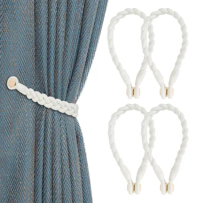 Immagine prodotto di Set di 4 supporti magnetici per tende in cotone