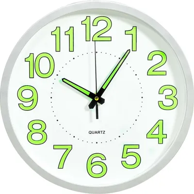 Image de vidaXL Horloge murale lumineuse blanc 30 cm