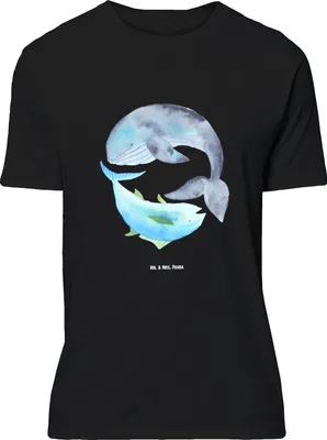 Produktbild von Mr. & Mrs. Panda Größe M T-Shirt Walfisch Thunfisch - Schwarz - Geschenk, mit Spruch, Tshirt, Tunfisch, Herren, Shirt, Wahl, Witz, Lustig, Des Tages, Lustige Sprüche, Wal